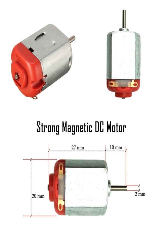 REES52 Toy motor kit, DC Motor kit, Science Project Kit, 9v dc motor, Mini fan, 5mm led - Image 4